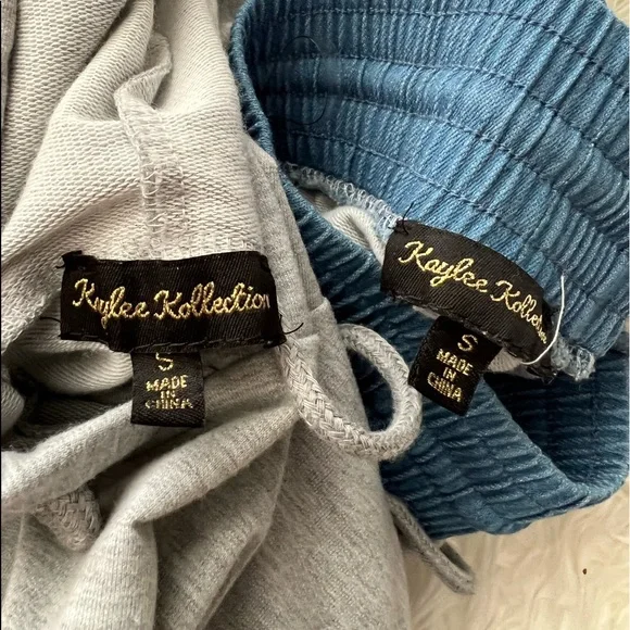 🎯NWOT Kaylee Kollection Crop Top Wide Pants Set Size Small